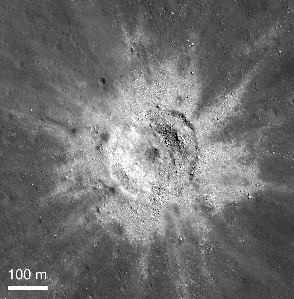 Concentric Crater With Blocky Ejecta
