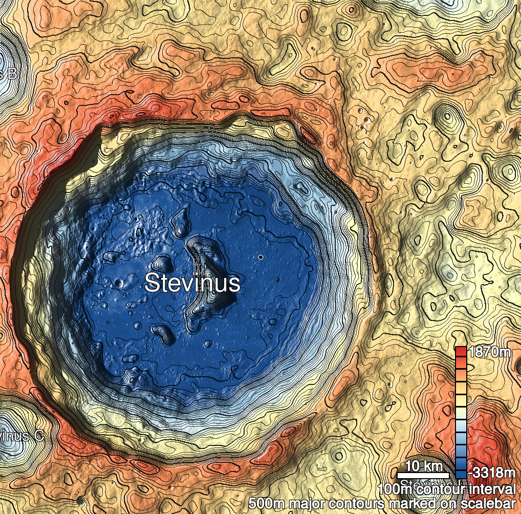 Stevinus 8 Shaded Relief